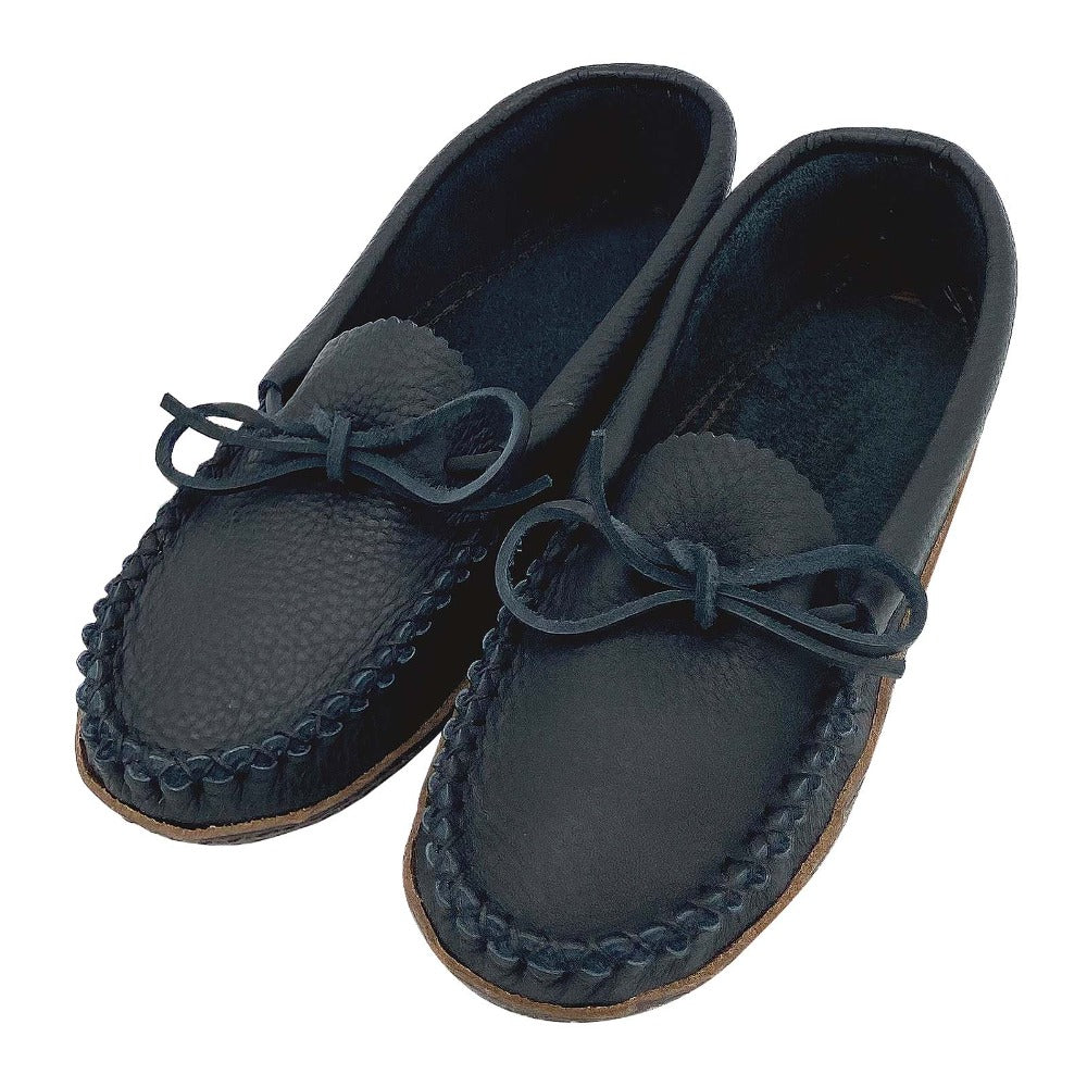 Women's Earthing Moccasins Moose Hide