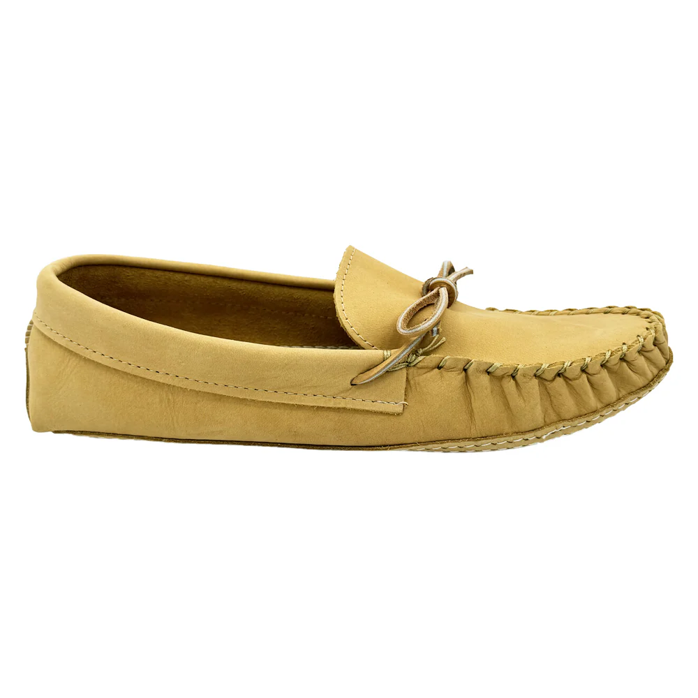 Men's Wide Earthing Leather Moccasins (Clearance - Sizes 11 & 15 ONLY)