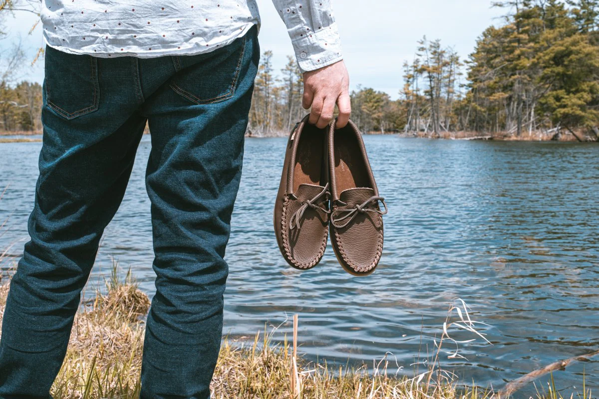 Men's Leather Moccasin Shoes