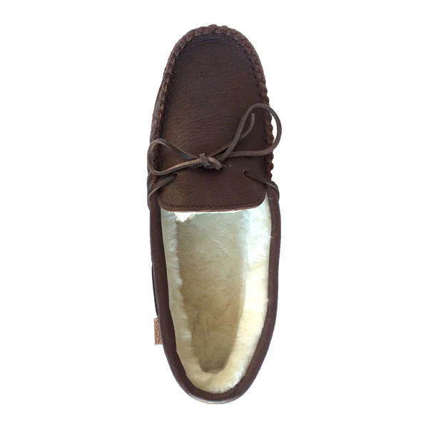 Men's Sheepskin Lined Moccasins