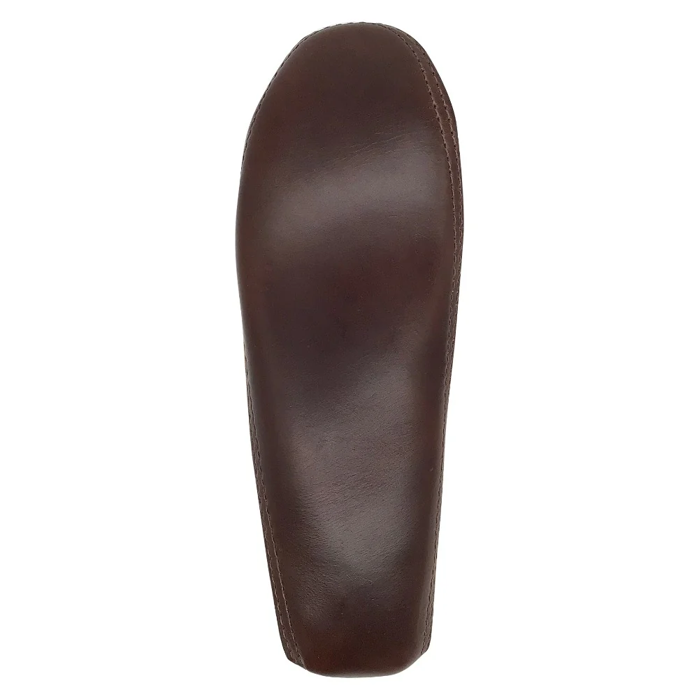 Men's Earthing Moccasins Moose Hide Fringed with Heavy Oil Tan Soles