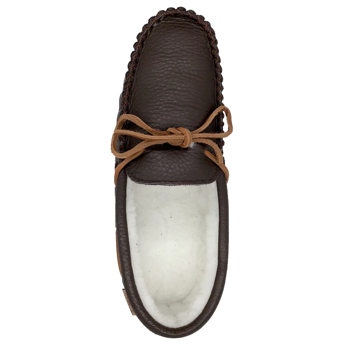 Men's Buffalo Hide Fleece Lined Moccasins