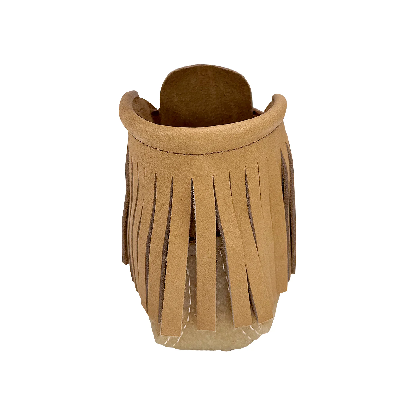 Women's Moose Hide Leather Fringed Moccasin Boots for Earthing