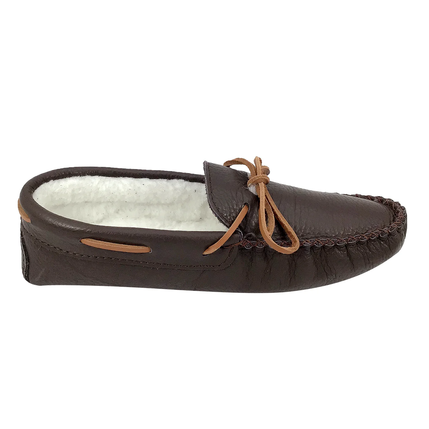 Men's Buffalo Hide Fleece Lined Moccasins