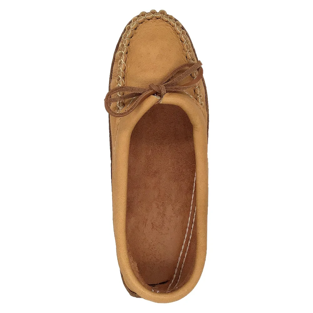 Women's Earthing Ballet Flat Moccasins Moose Hide