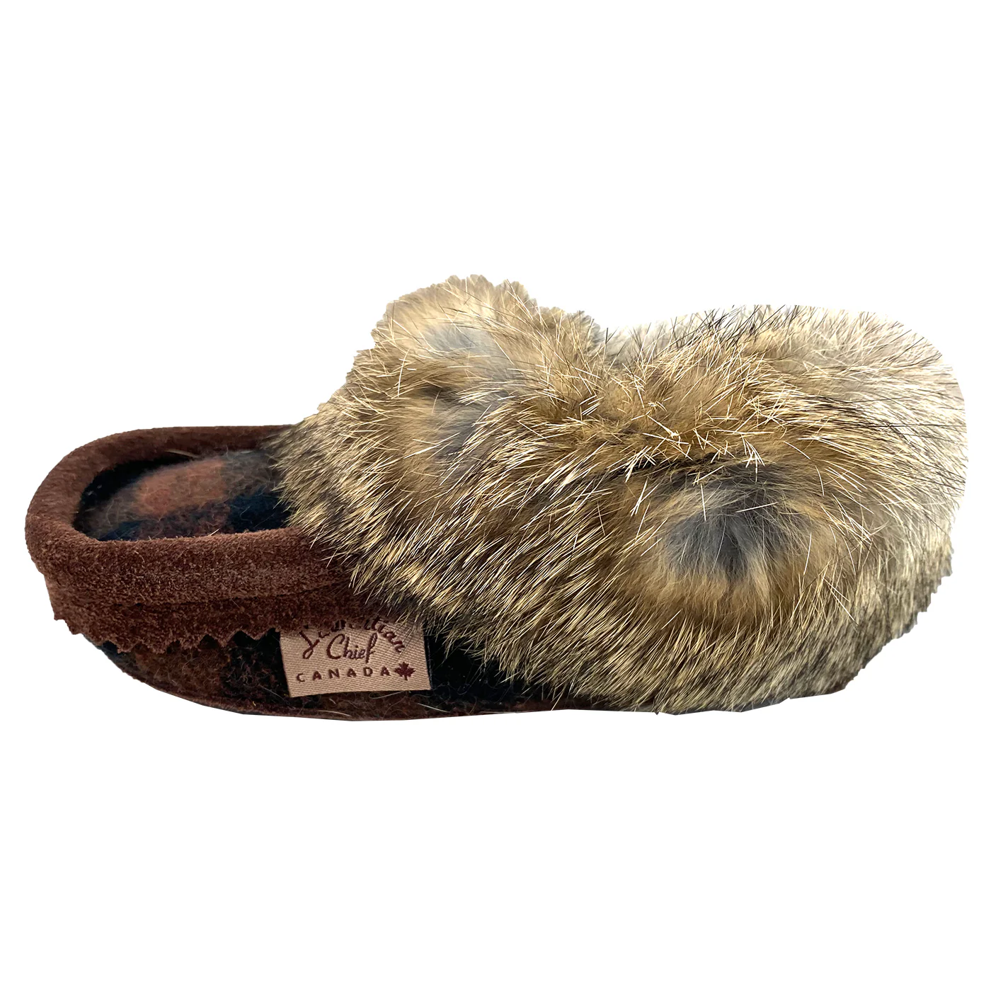 Children's Rabbit Fur Wool Moccasins (Final Clearancesize 12 only)