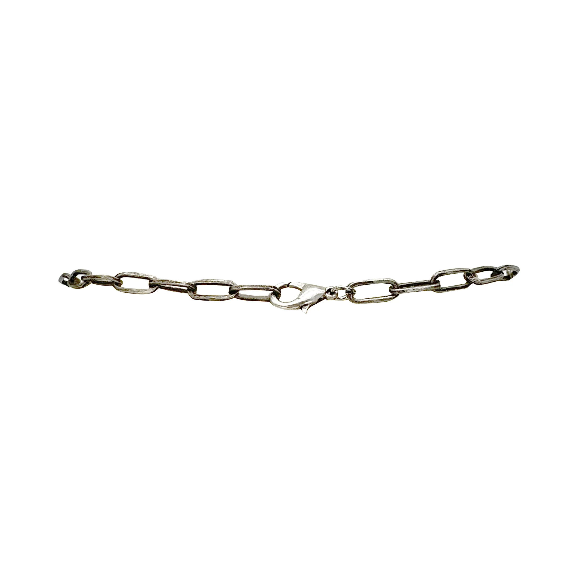 Metal Chain Turquoise Teardrop Necklace