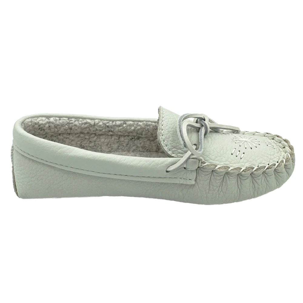 Women's Berber Lined Leather Moccasins (Final Clearance - Size 9 & 10 ONLY)