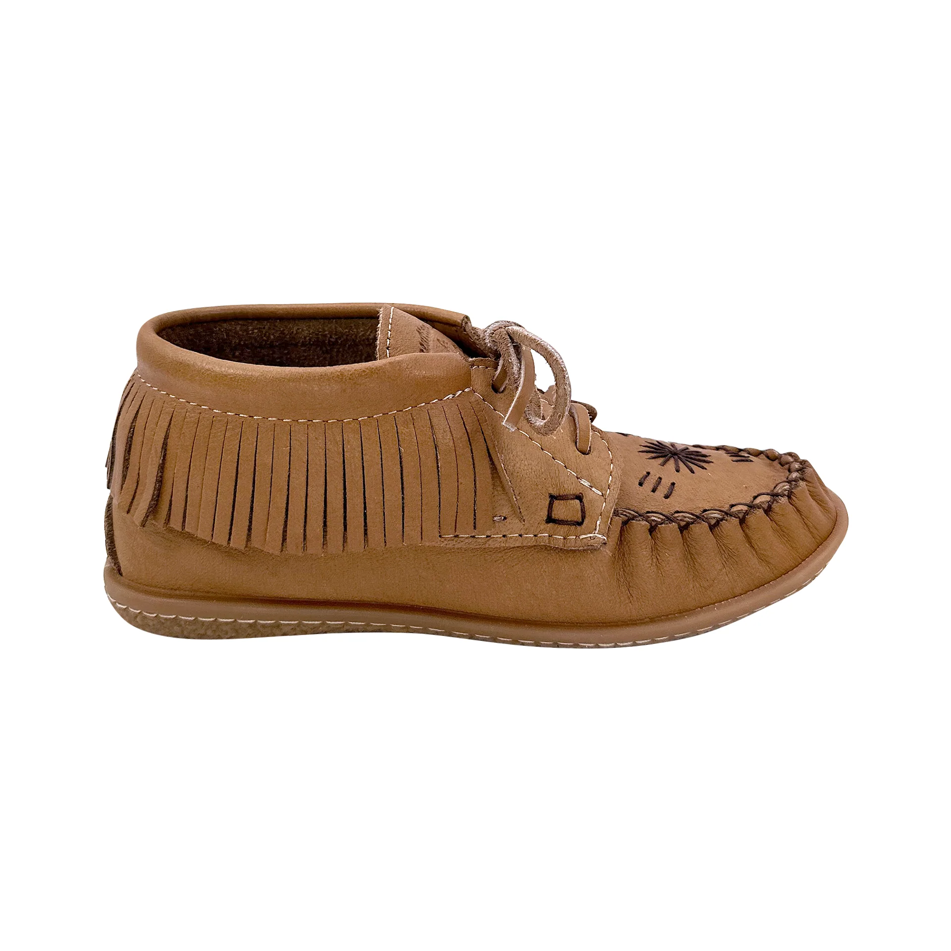 Women's Embroidered Earthing Fringed Moccasin Shoes
