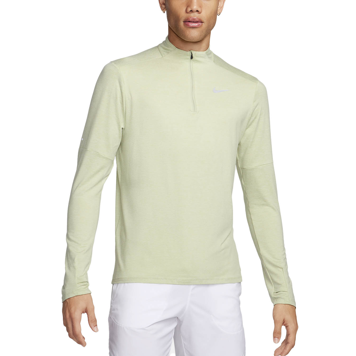 Nike Dri-FIT Element Logo Maglia Olive Aura/Sea Glass/Heather/Reflective Silver