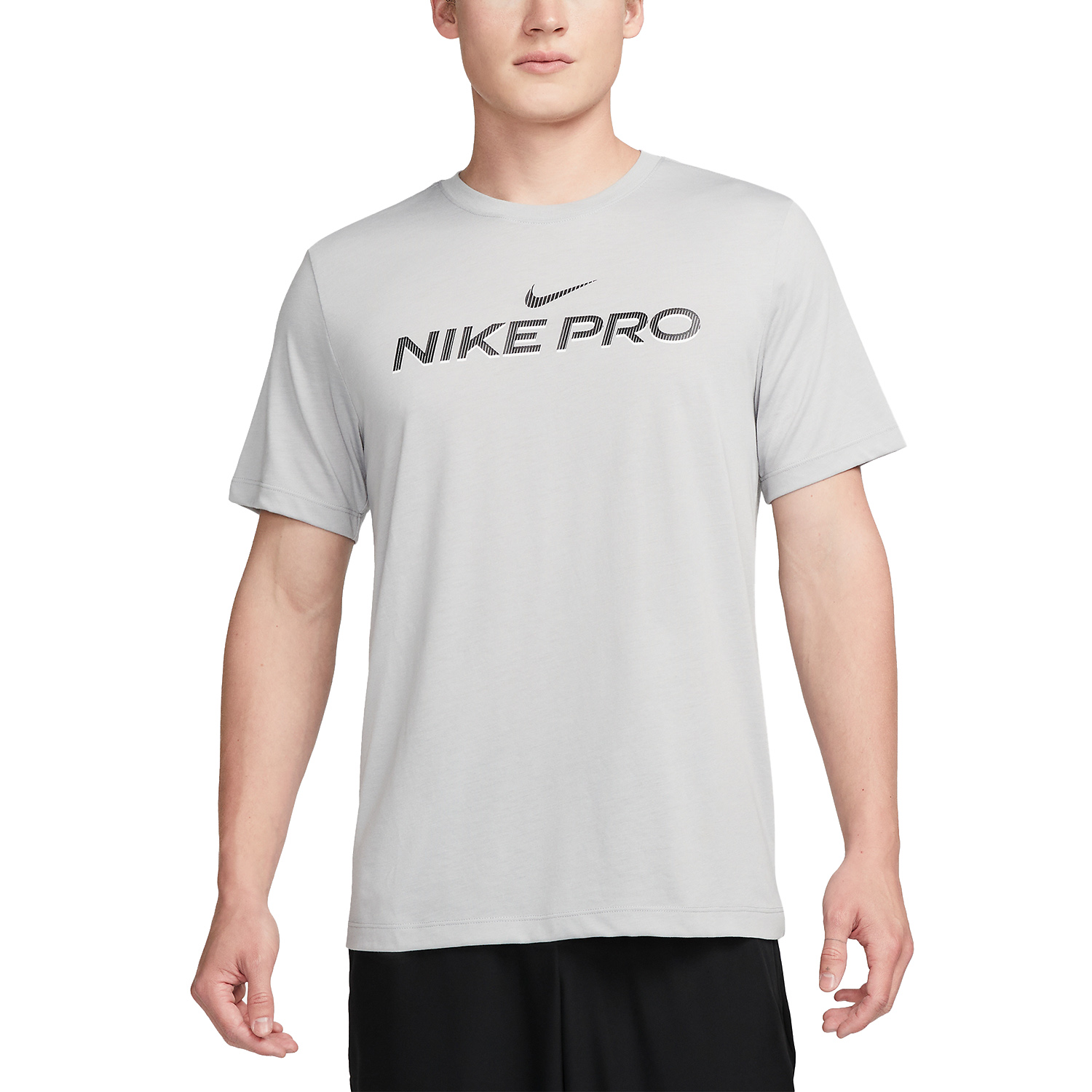 Nike Pro Fitness Maglietta Light Smoke Grey