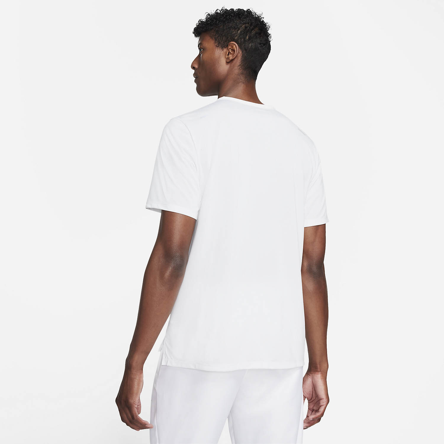 Nike Dri-FIT Rise 365 Maglietta White/Reflective Silver