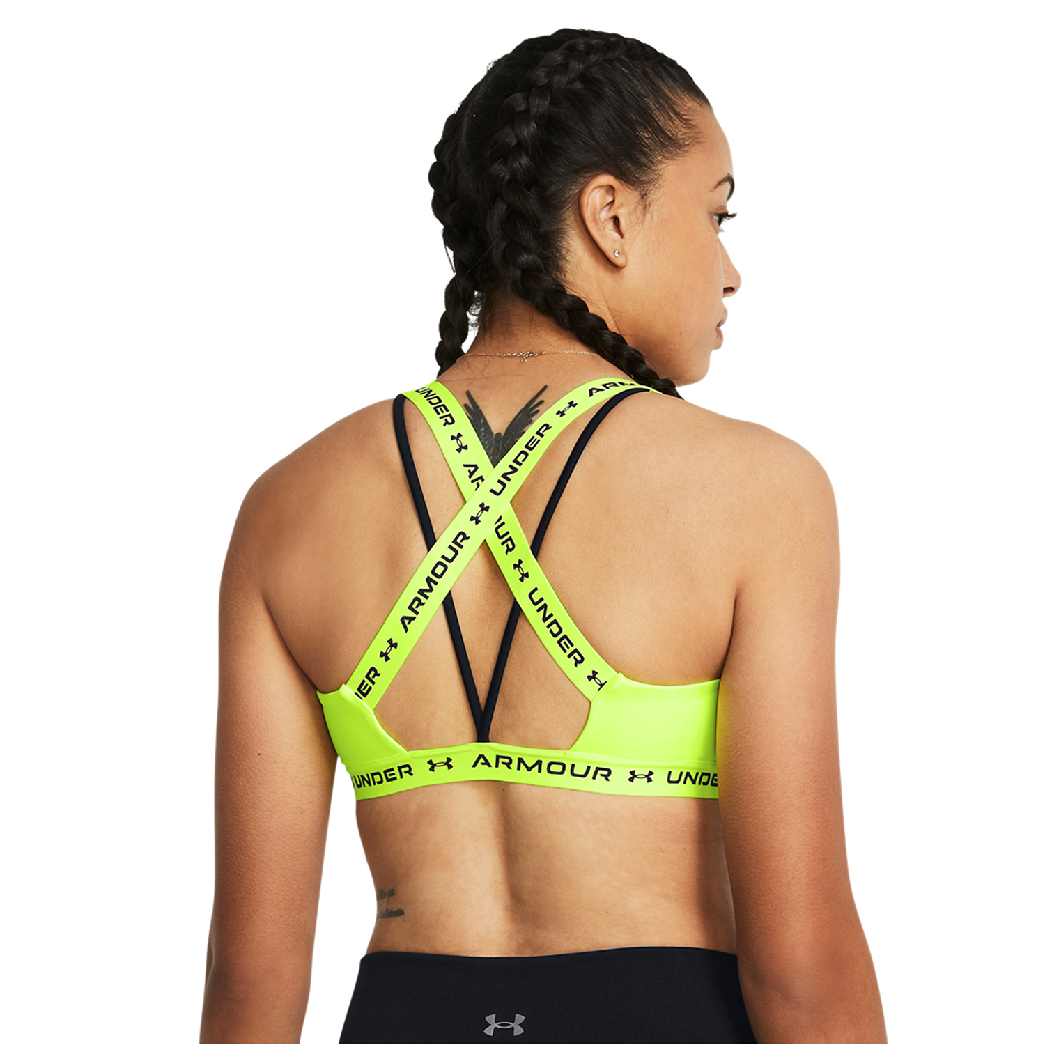 Under Armour Crossback Low Reggiseno Sportivo High Vis Yellow/Black