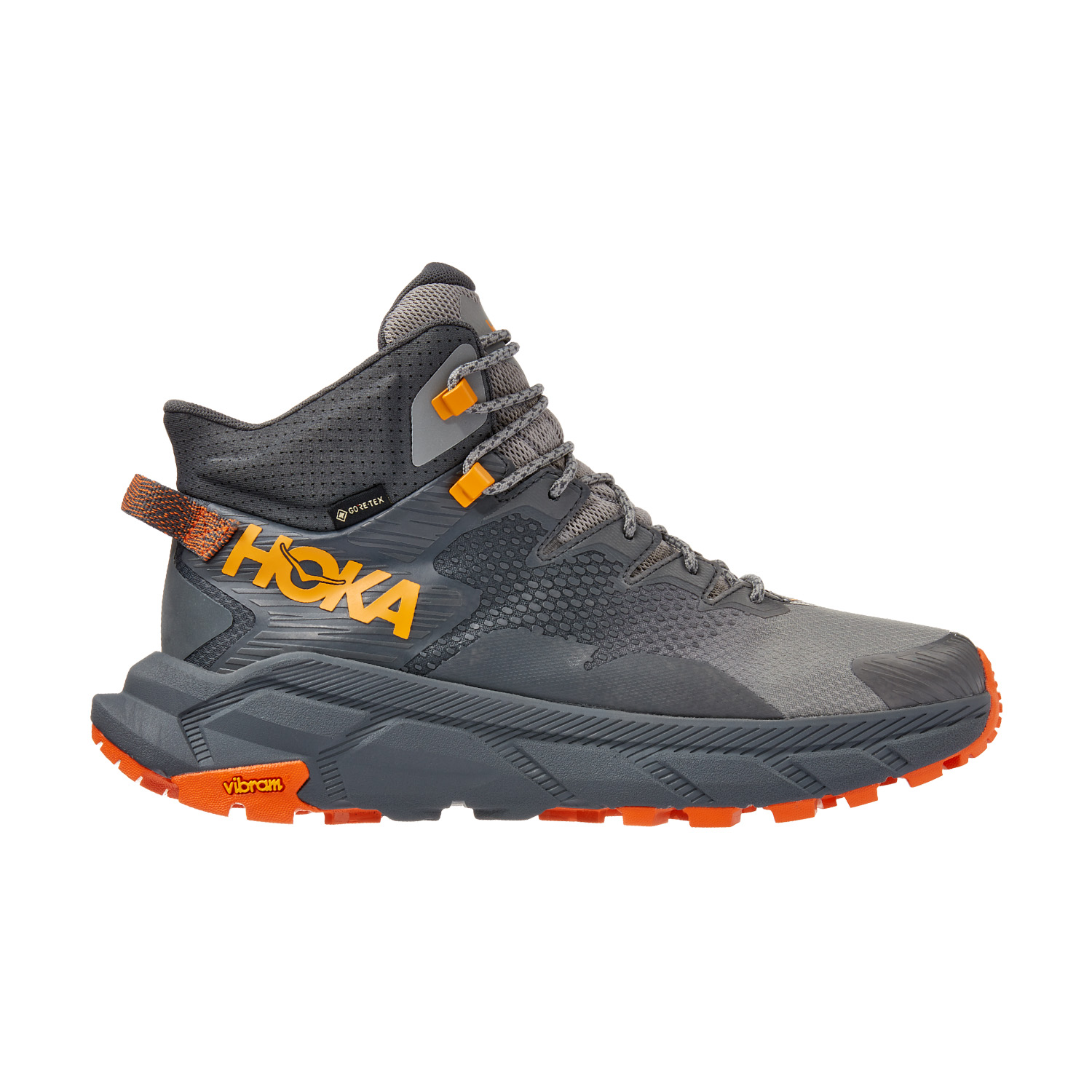 Hoka Trail Code GTX Castlerock/Persimmon Orange