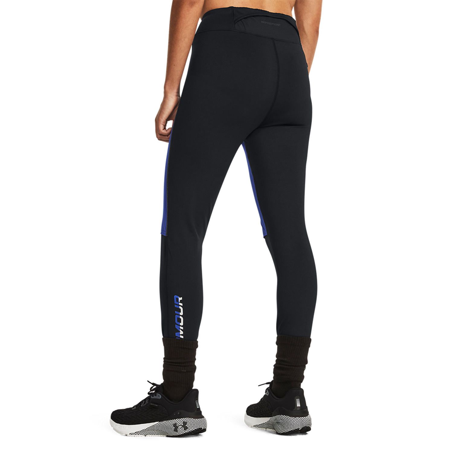 Under Armour Qualifier Cold Tights Black/Team Royal/Reflective
