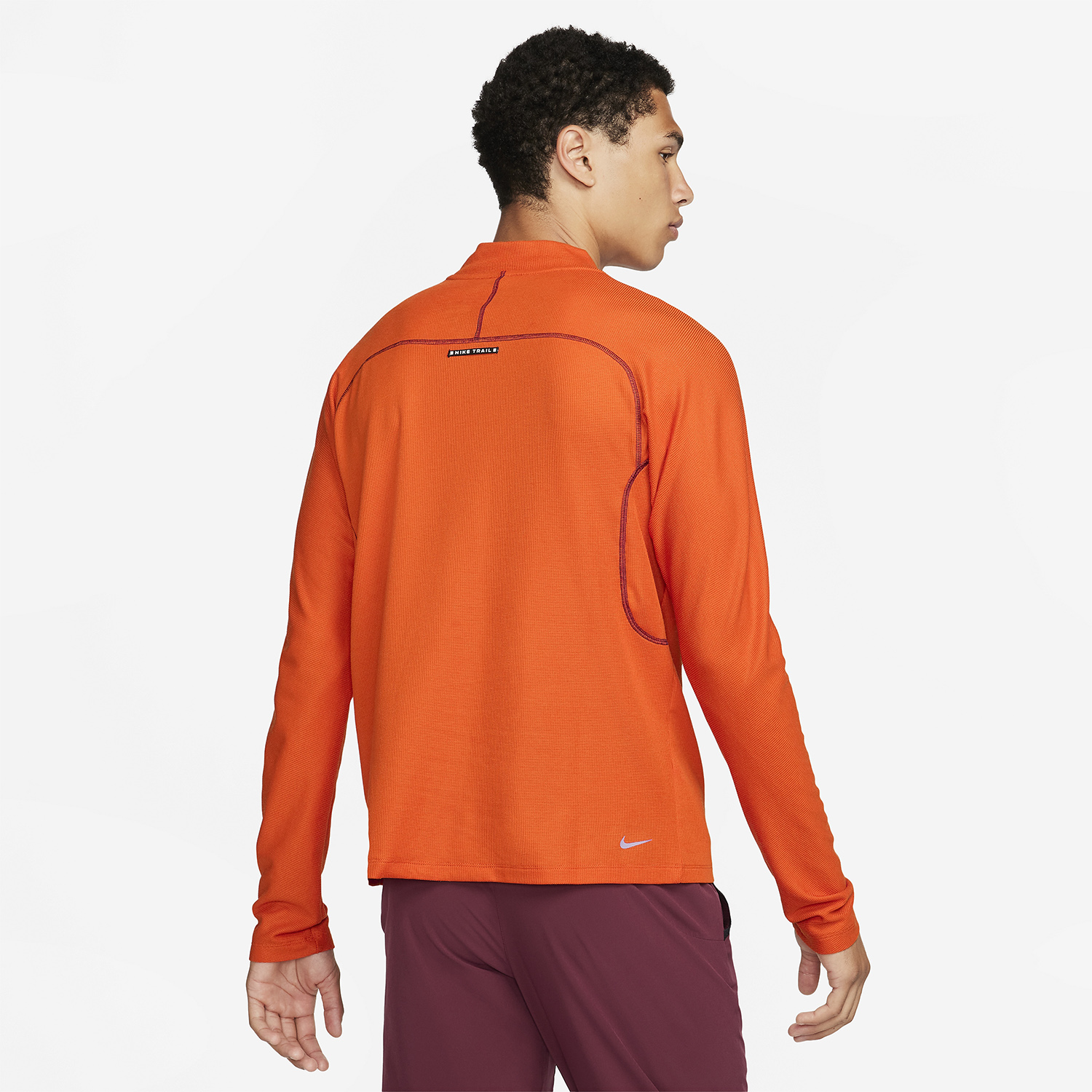 Nike Trail Dri-FIT Swoosh Maglia Campfire Orange/Night Maroon