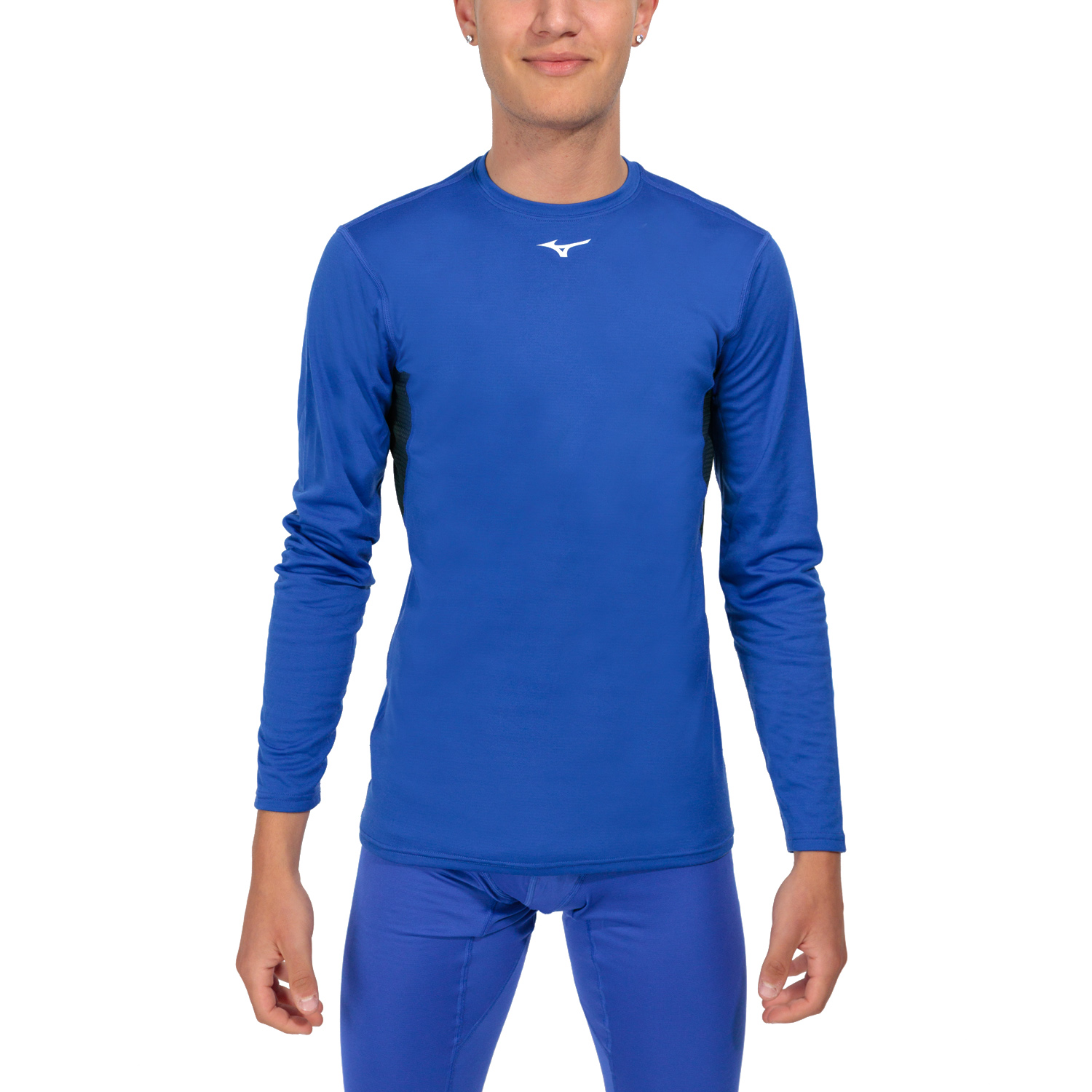 Mizuno Mid Weight Light Crew Maglia Surf Blue