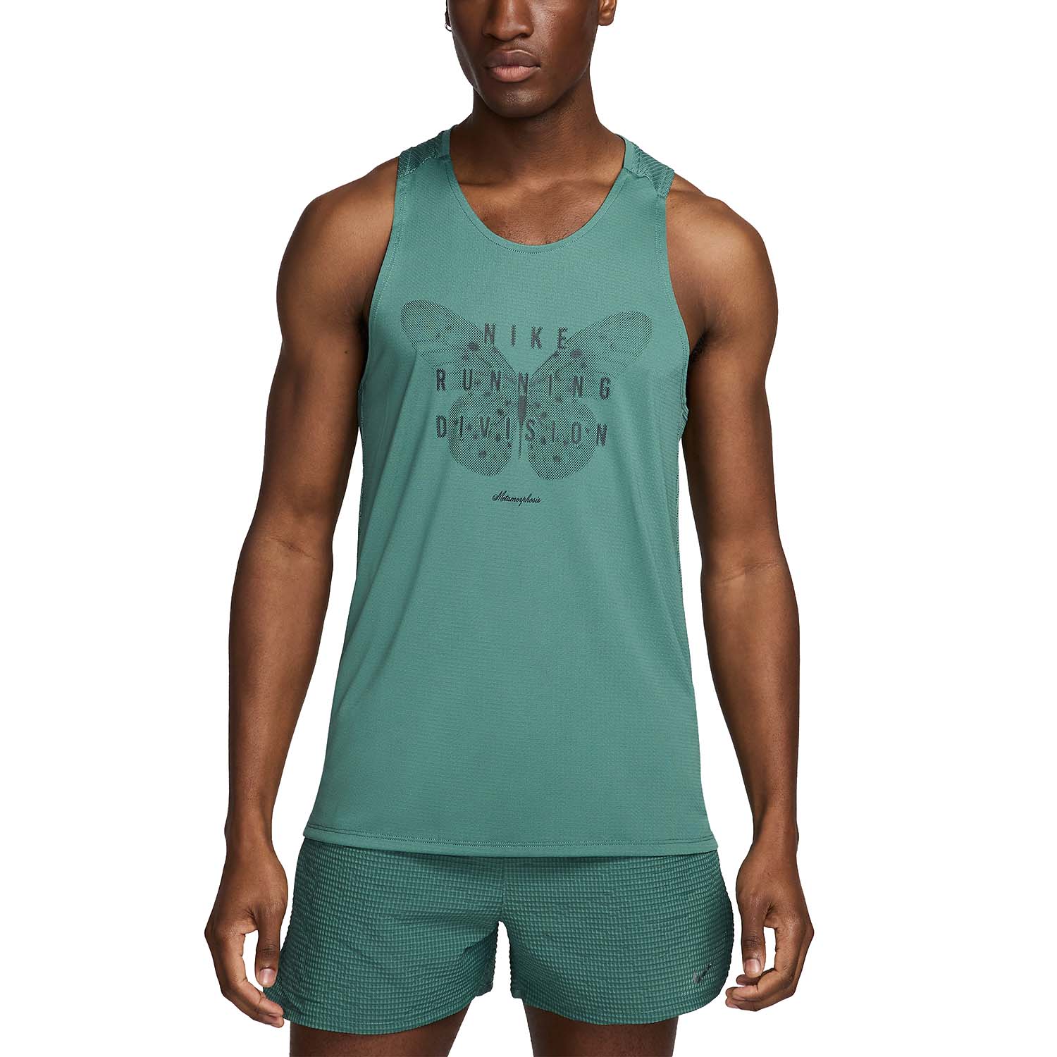 Nike Dri-FIT Rise 365 Canotta Bicoastal/Barely Green/Black