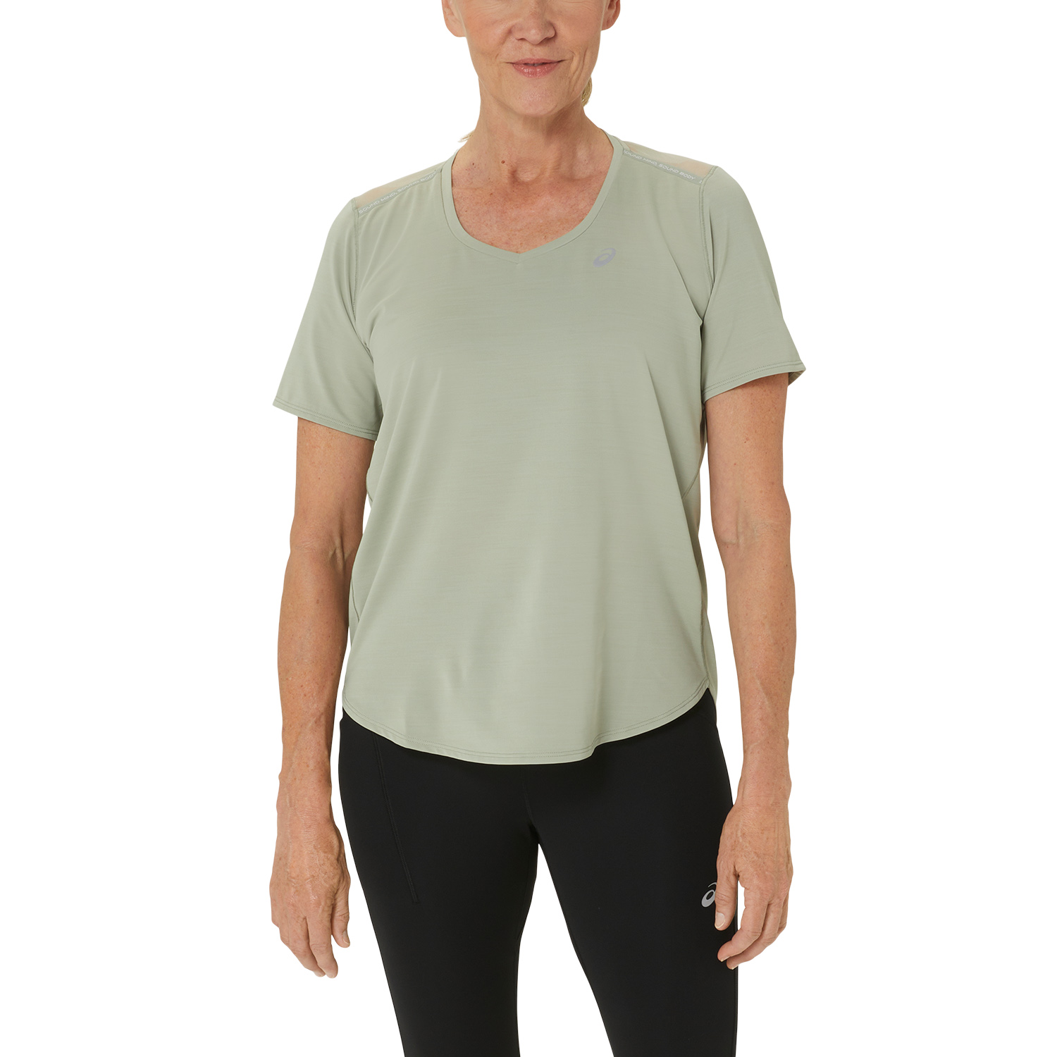 Asics Road Crew Maglietta Olive Grey