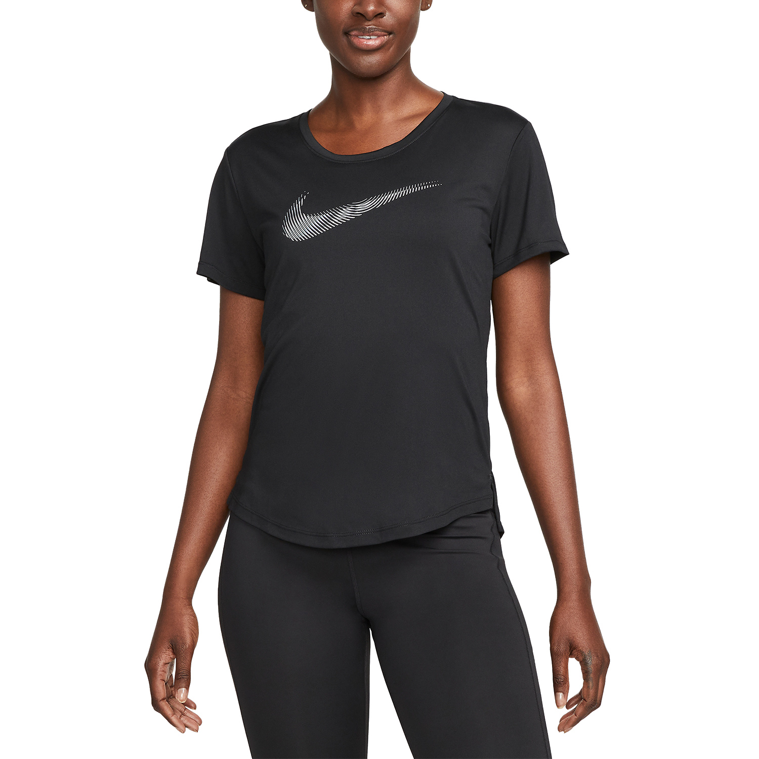 Nike Dri-FIT Swoosh Maglietta Black/Cool Grey