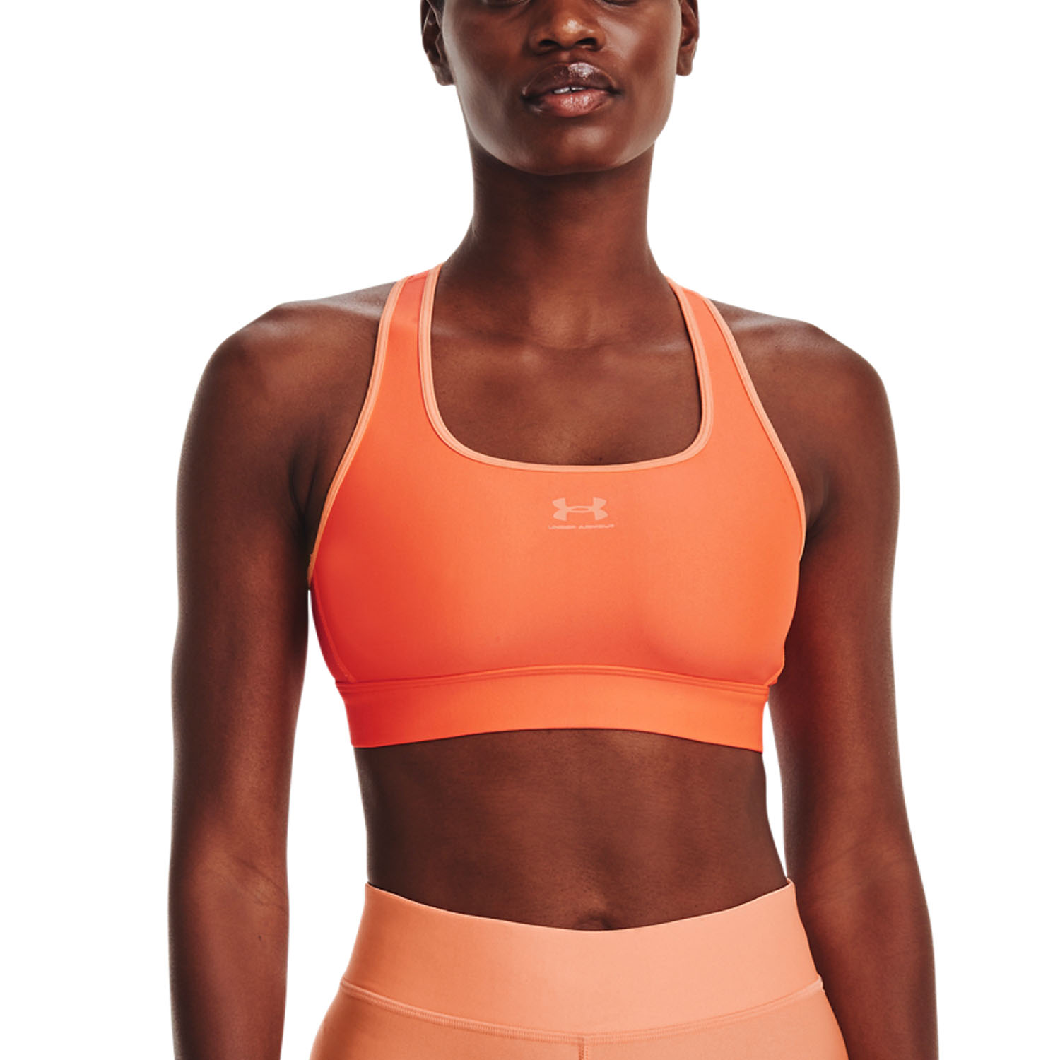 Under Armour Authentics Reggiseno Sportivo Orange Blast/Mellow T Orange