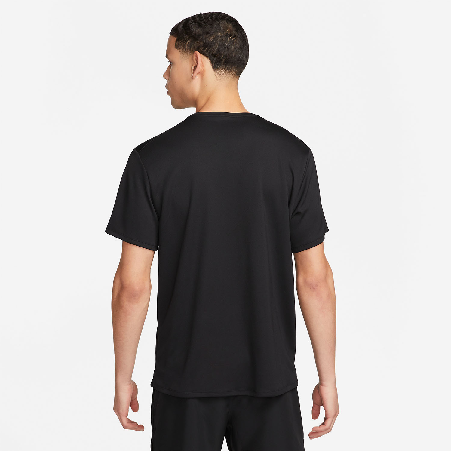 Nike Dri-FIT UV Run Division Miler Maglietta Black/Reflective Silver