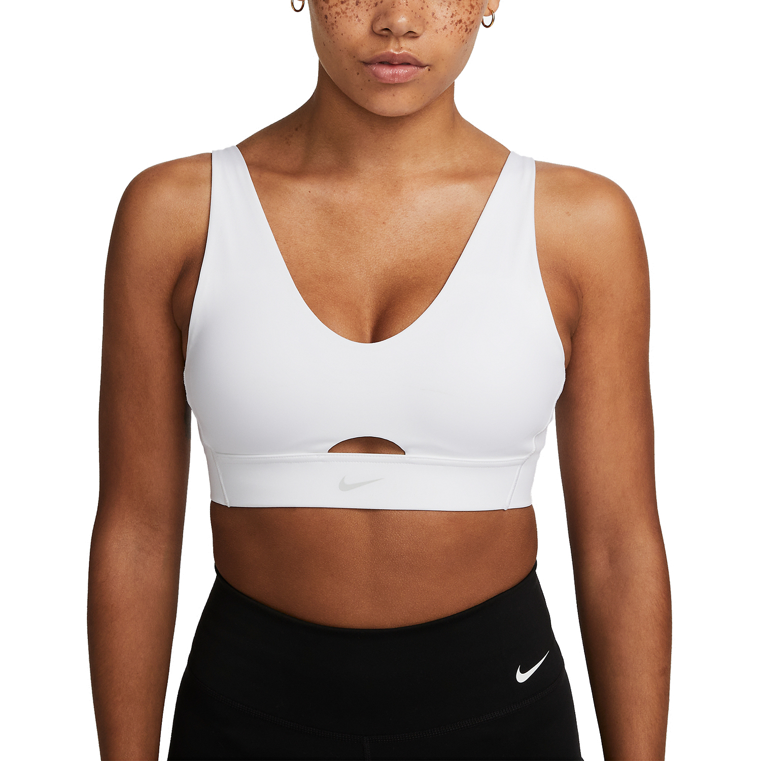 Nike Dri-FIT Indy Reggiseno Sportivo White/Photon Dust