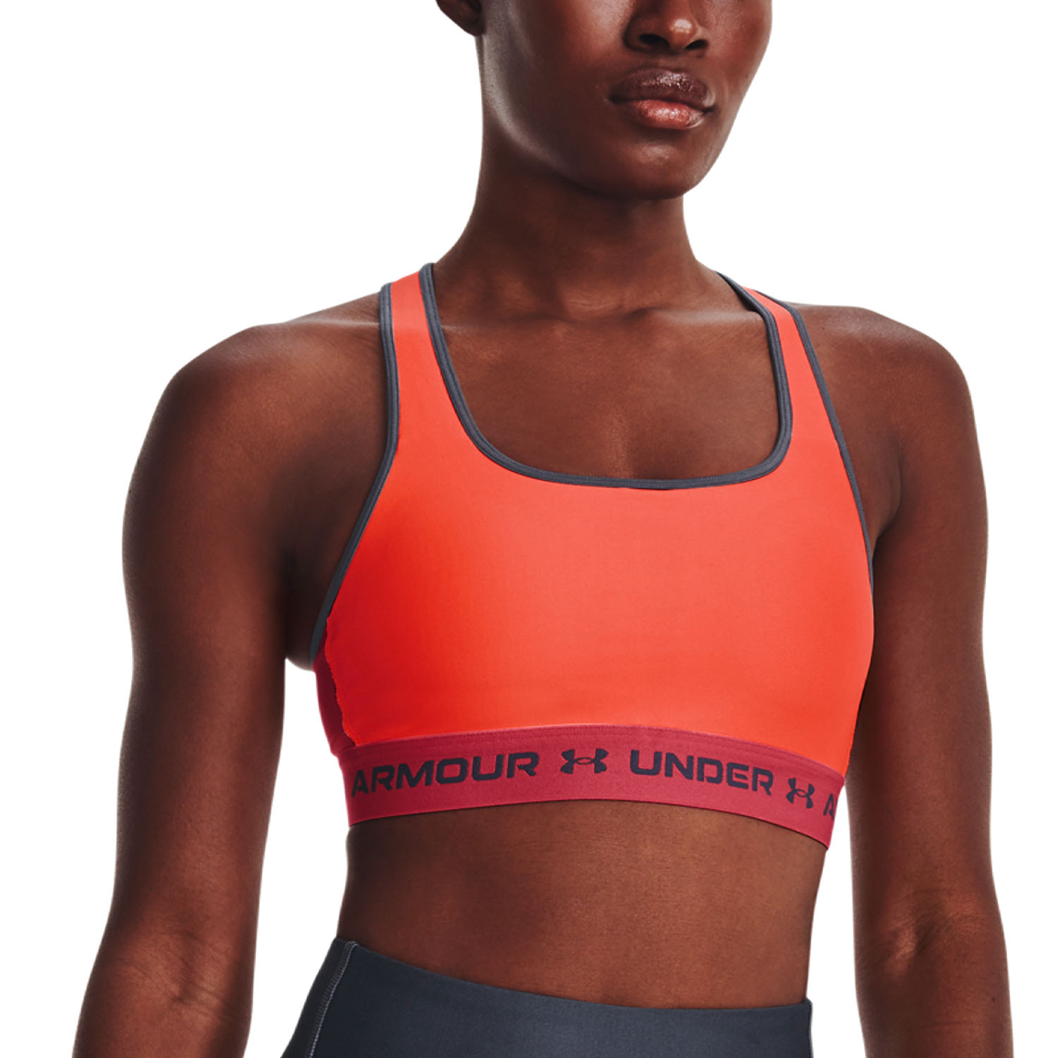 Under Armour Crossback Mid Reggiseno Sportivo After Burn