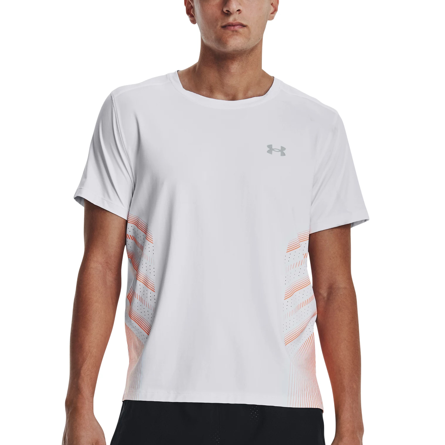 Under Armour Iso-Chill Laser Heat Maglietta White/Orange Blast