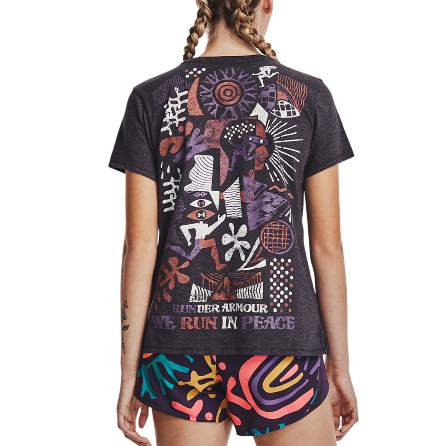 Under Armour Run In Peace Maglietta Black/Ivory