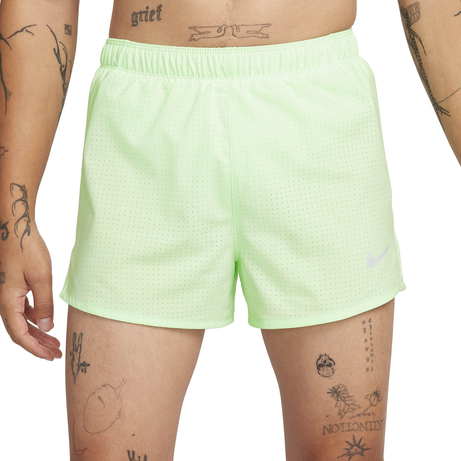 Nike Dri-FIT Fast 3in Pantaloncini Vapor Green/Reflective Silver