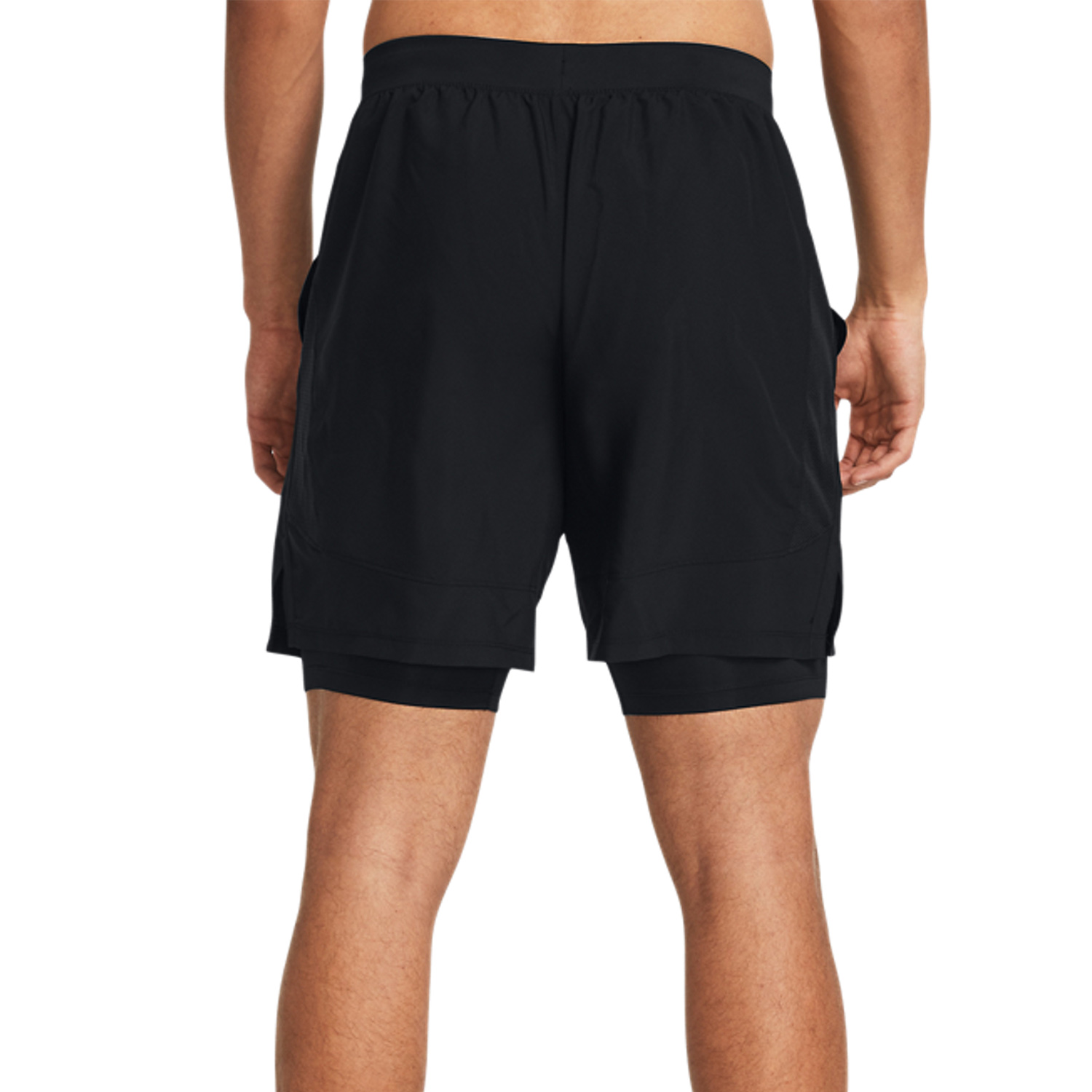 Under Armour Launch 7in 2 in 1 Pantaloncini Black/Reflective