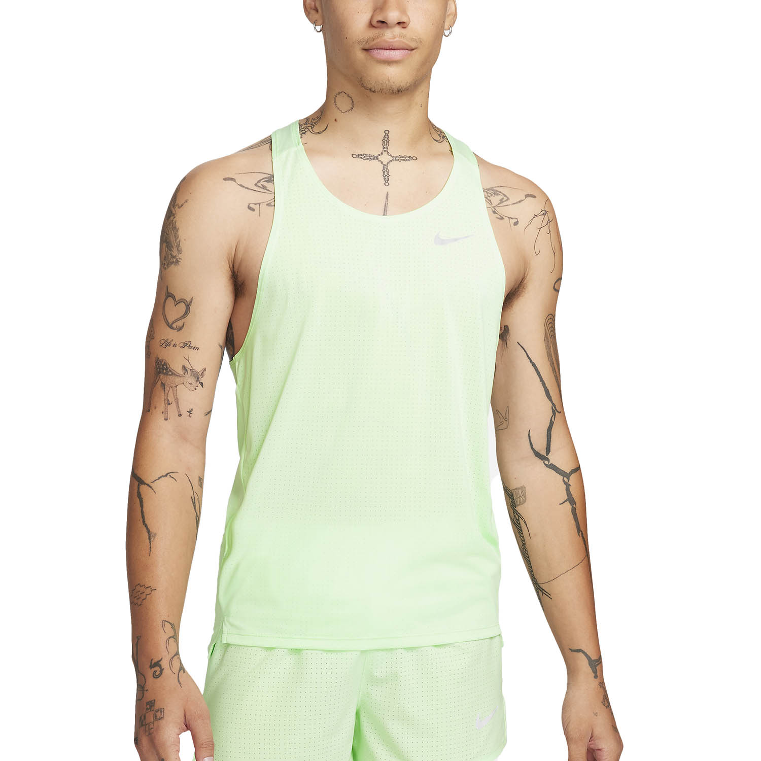 Nike Dri-FIT Fast Canotta Vapor Green/Reflective Silver