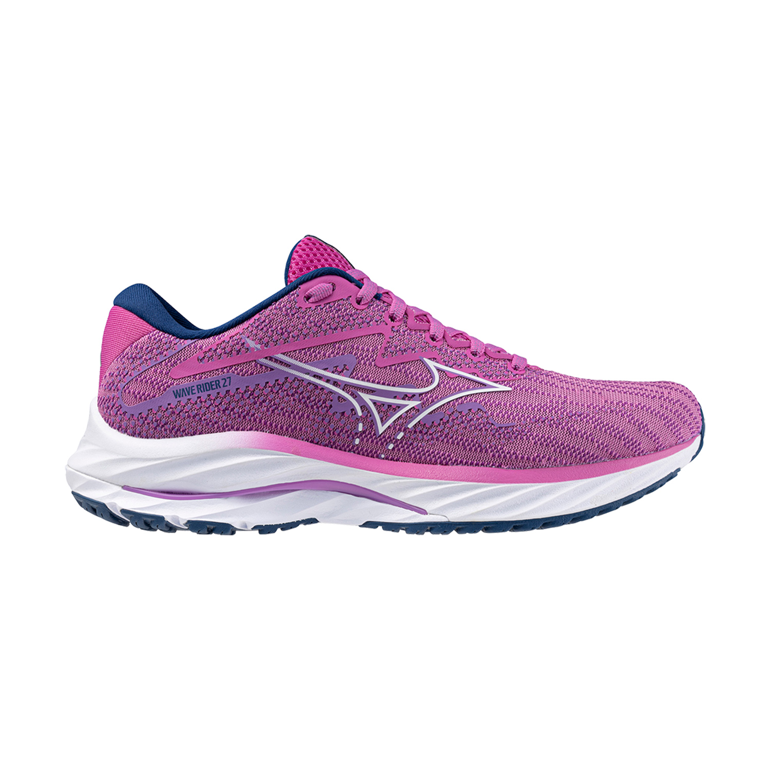 Mizuno Wave Rider 27 Rosebud/White/Navy Peon