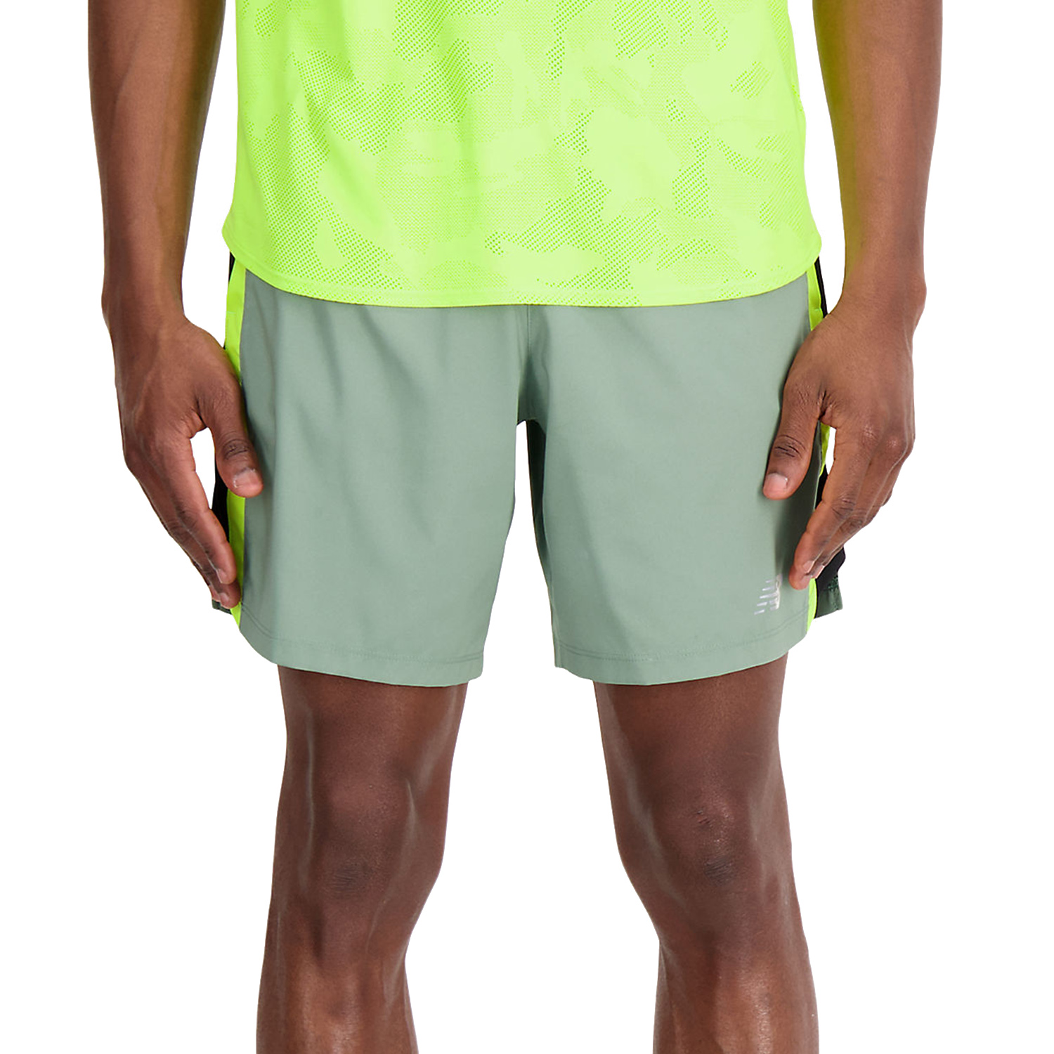 New Balance Accelerate Logo 7in Pantaloncini Dark Juniper