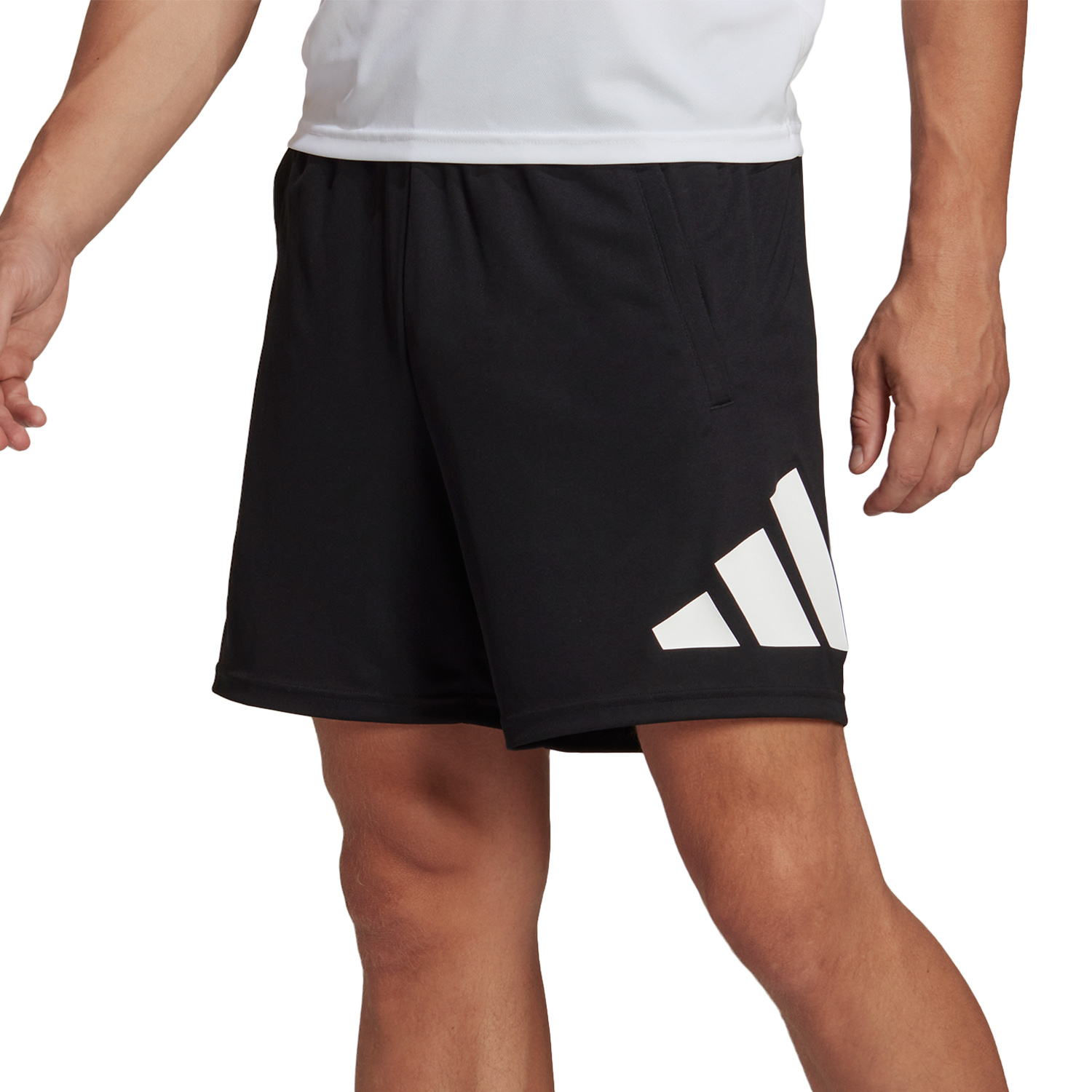 adidas AEROREADY Logo 7in Pantaloncini Black/White