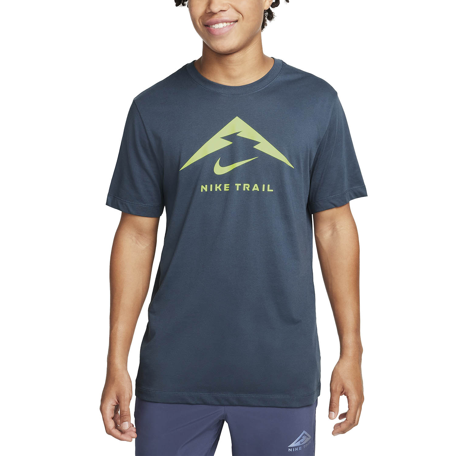 Nike Dri-FIT Trail Logo Maglietta Thunder Blue