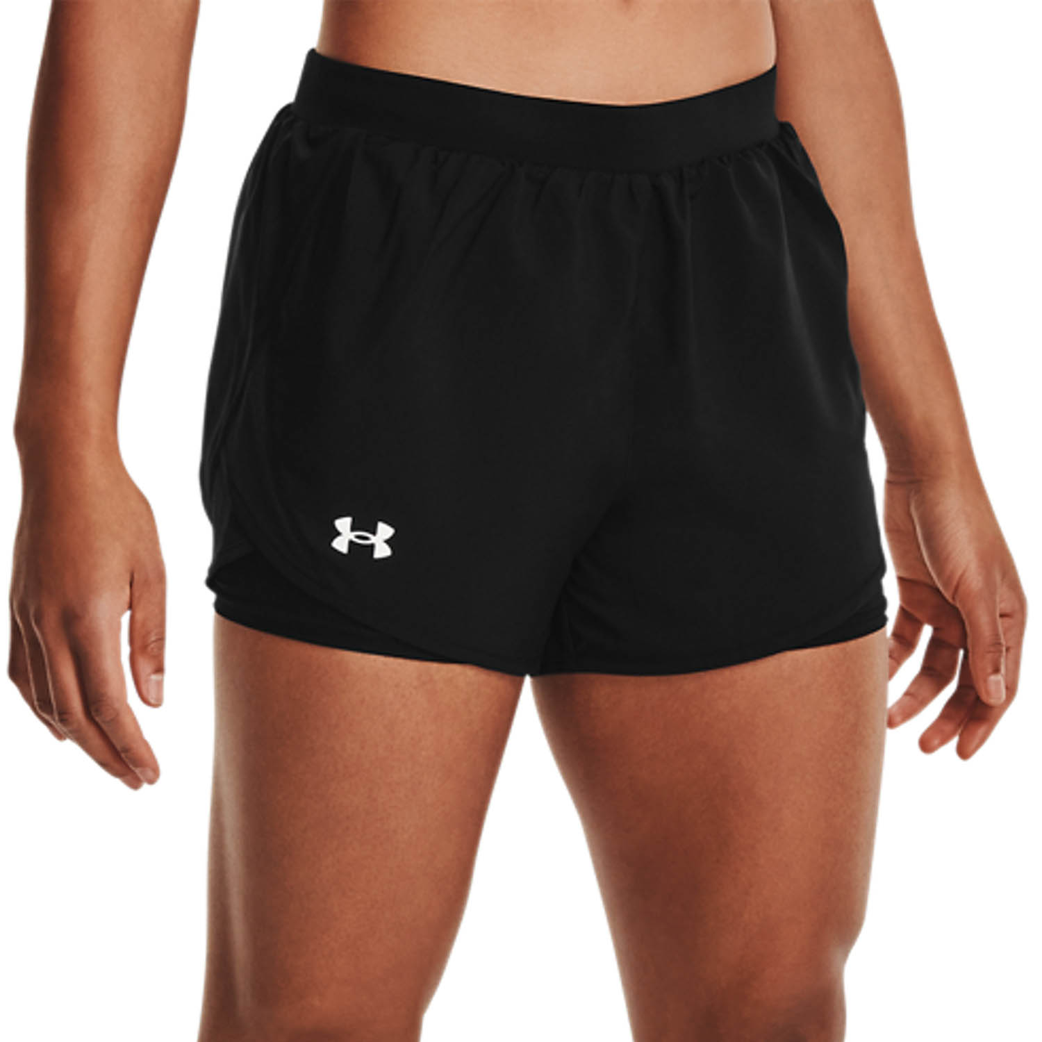 Under Armour Fly By 2.0 2 in 1 3.5in Pantaloncini Black/Reflective