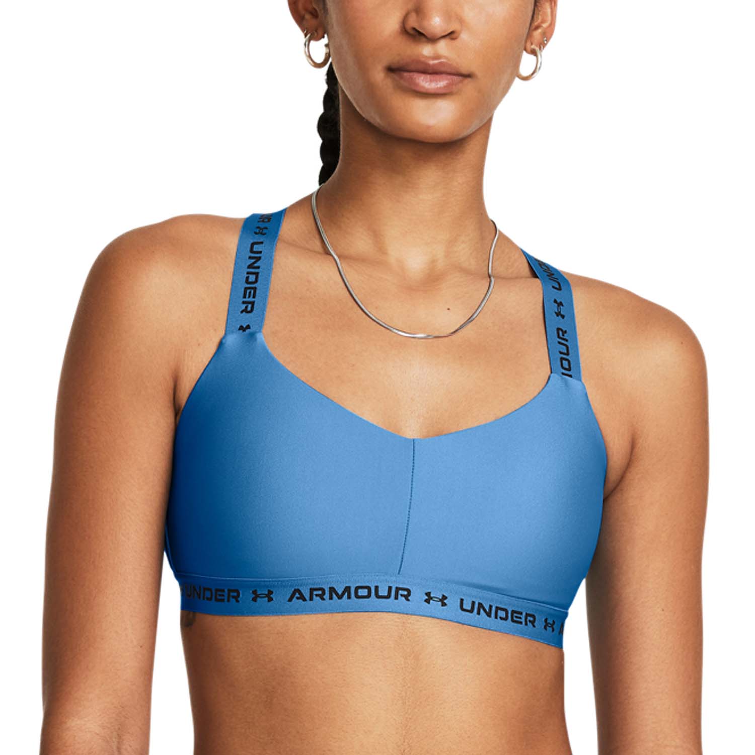 Under Armour Crossback Low Reggiseno Sportivo Viral Blue/Black