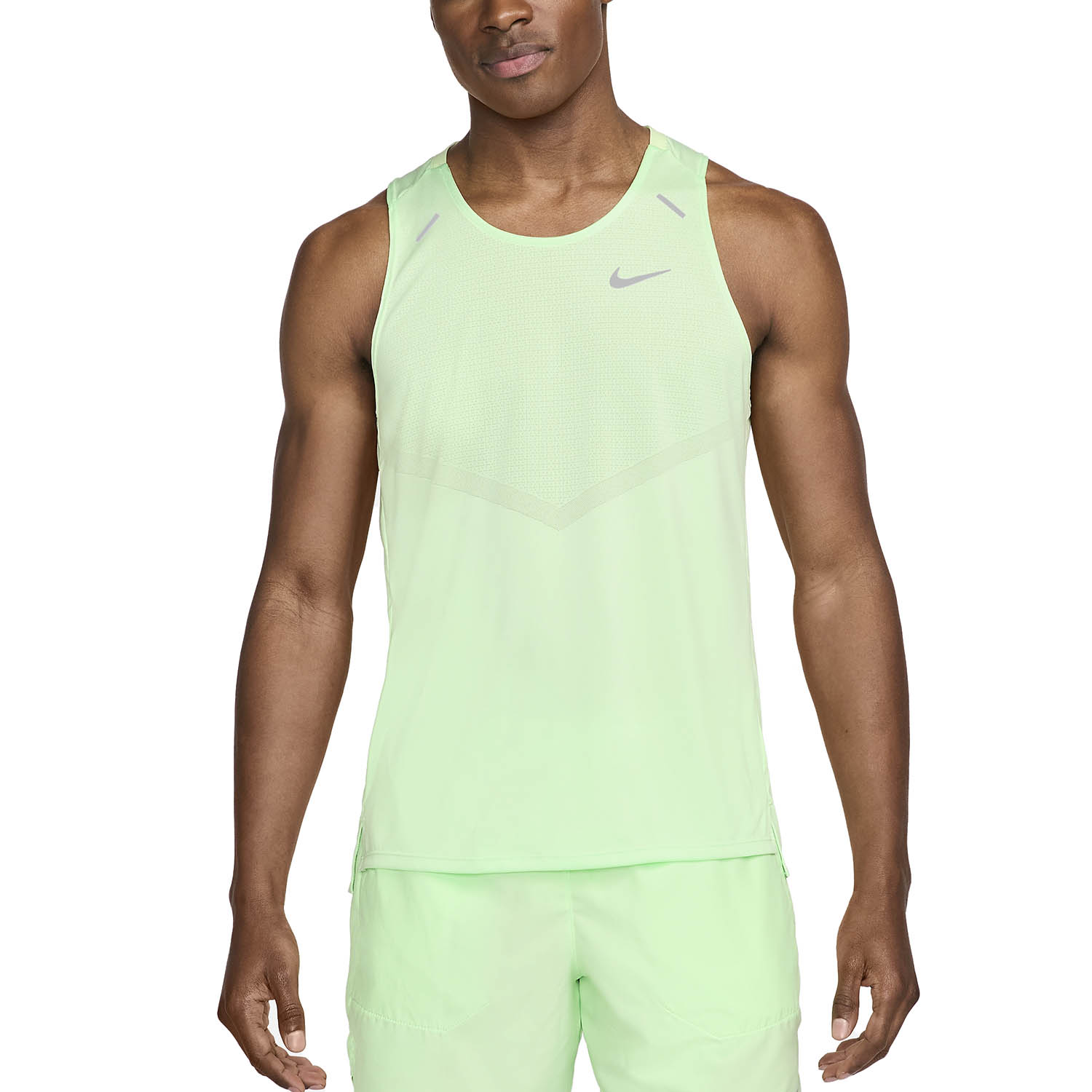 Nike Dri-FIT Rise 365 Canotta Vapor Green/Reflective Silver