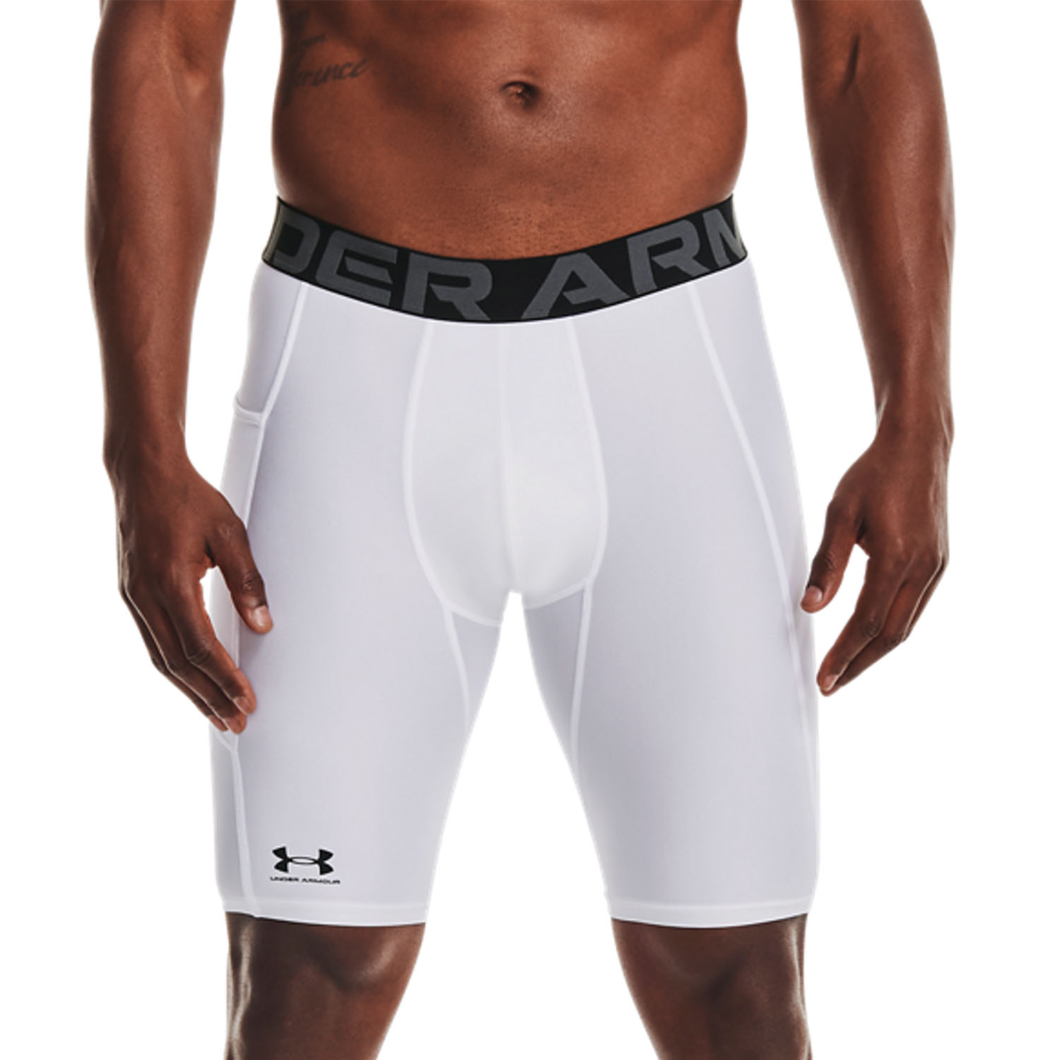 Under Armour HeatGear Pro Calzamaglia Corta White/Black