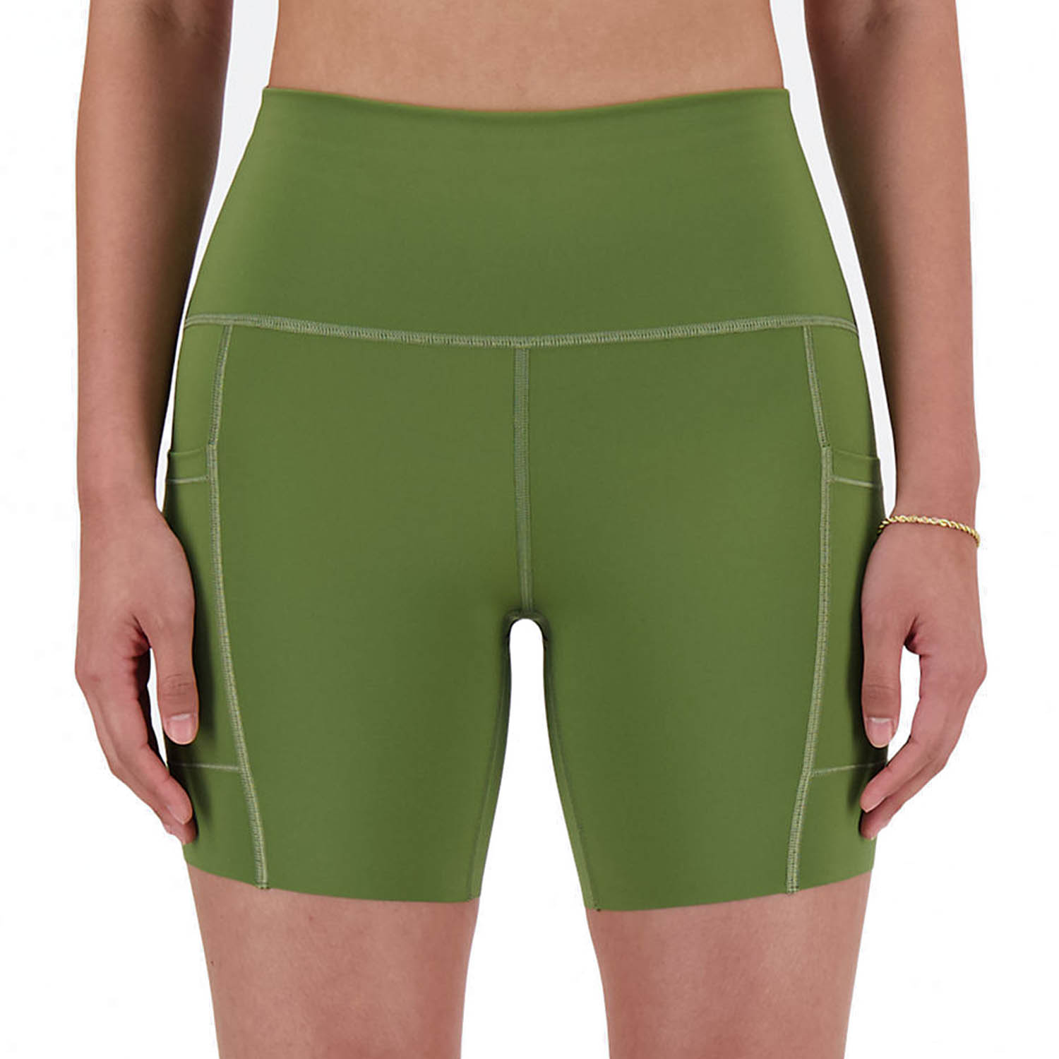 New Balance Athletics High Rise 6in Pantaloncini Dark Olivine