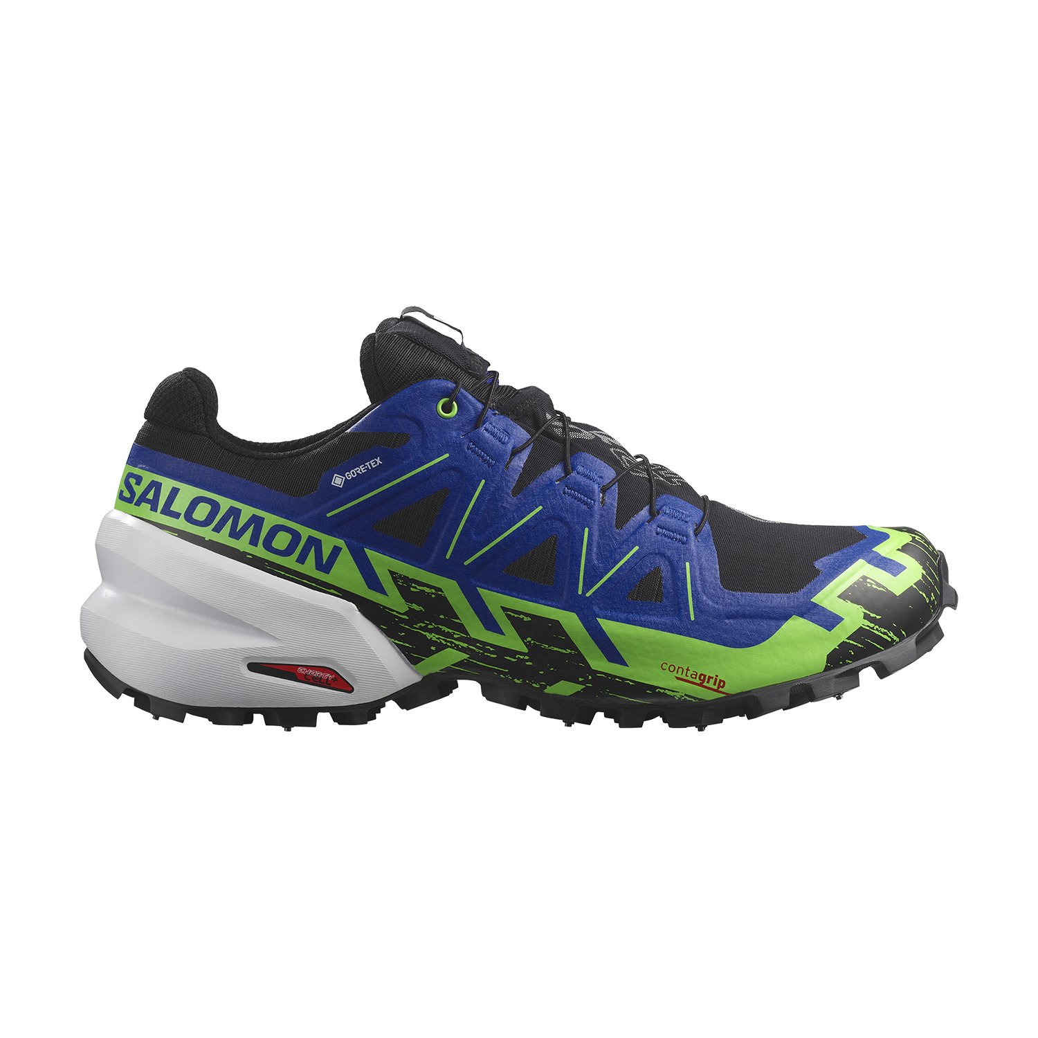 Salomon Spikecross 6 GTX Black/Surf The Web/Green Gecko