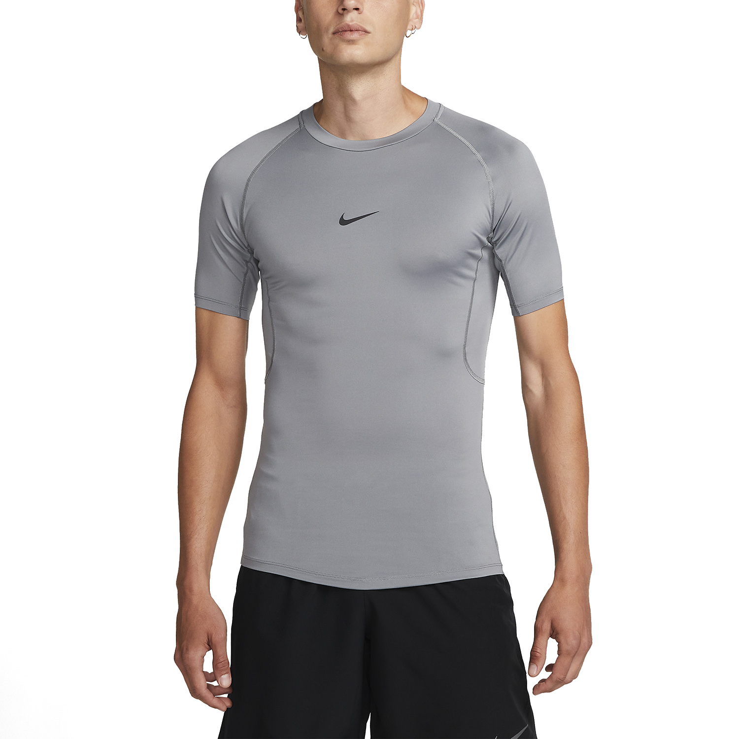Nike Dri-FIT Logo Maglietta Smoke Grey/Black