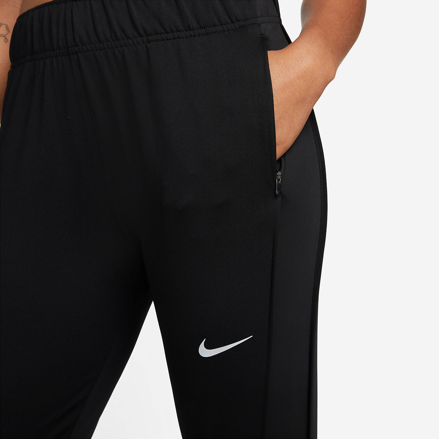 Nike Therma-FIT Essential Pantaloni Black/Reflective Silver
