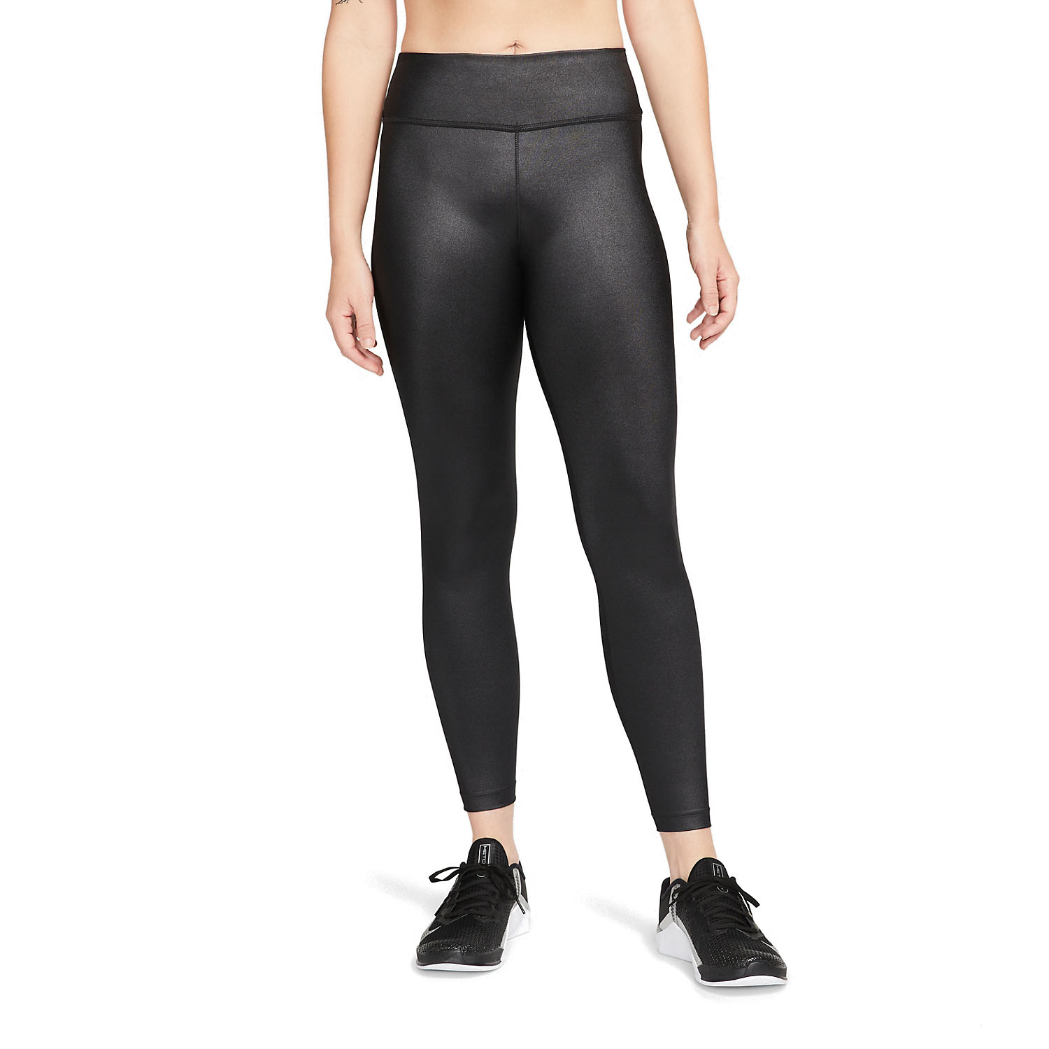 Nike Dri-FIT One Shine Tights Black/White