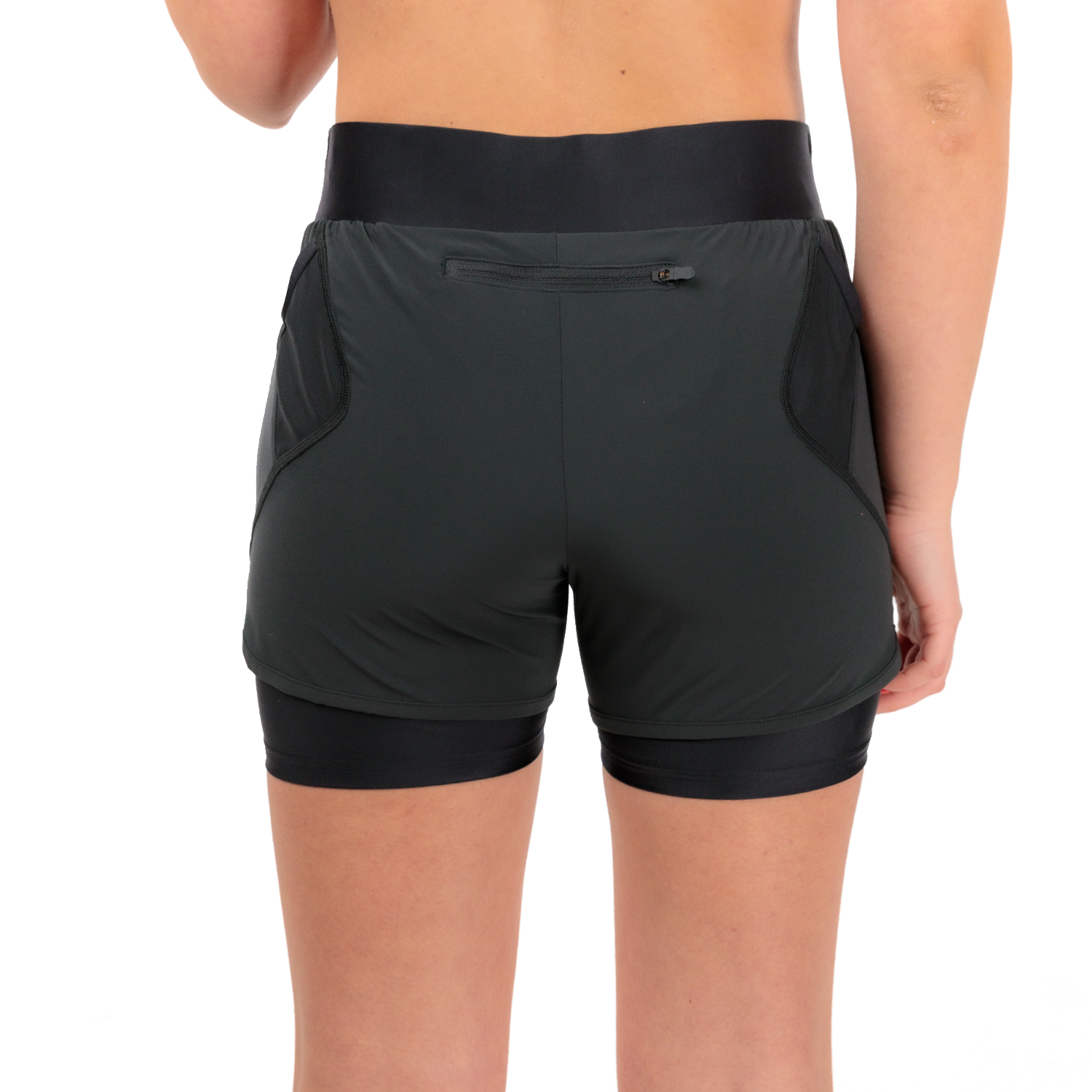 Mizuno Drylite 2 in 1 4.5in Pantaloncini Black