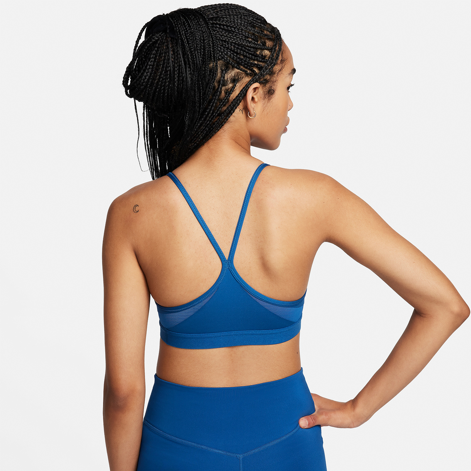Nike Indy Reggiseno Sportivo Court Blue/White