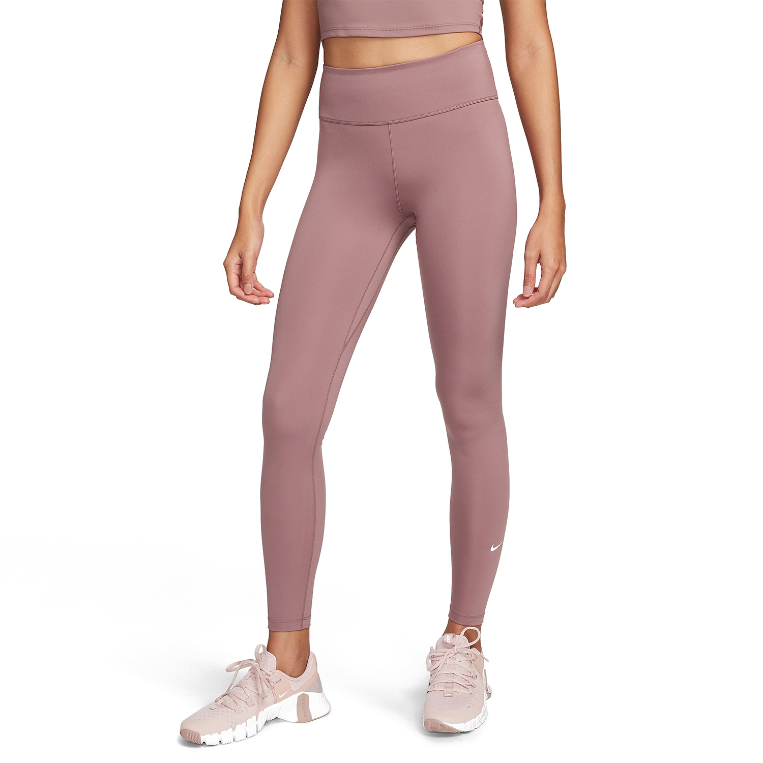 Nike One Tights Smokey Mauve/White