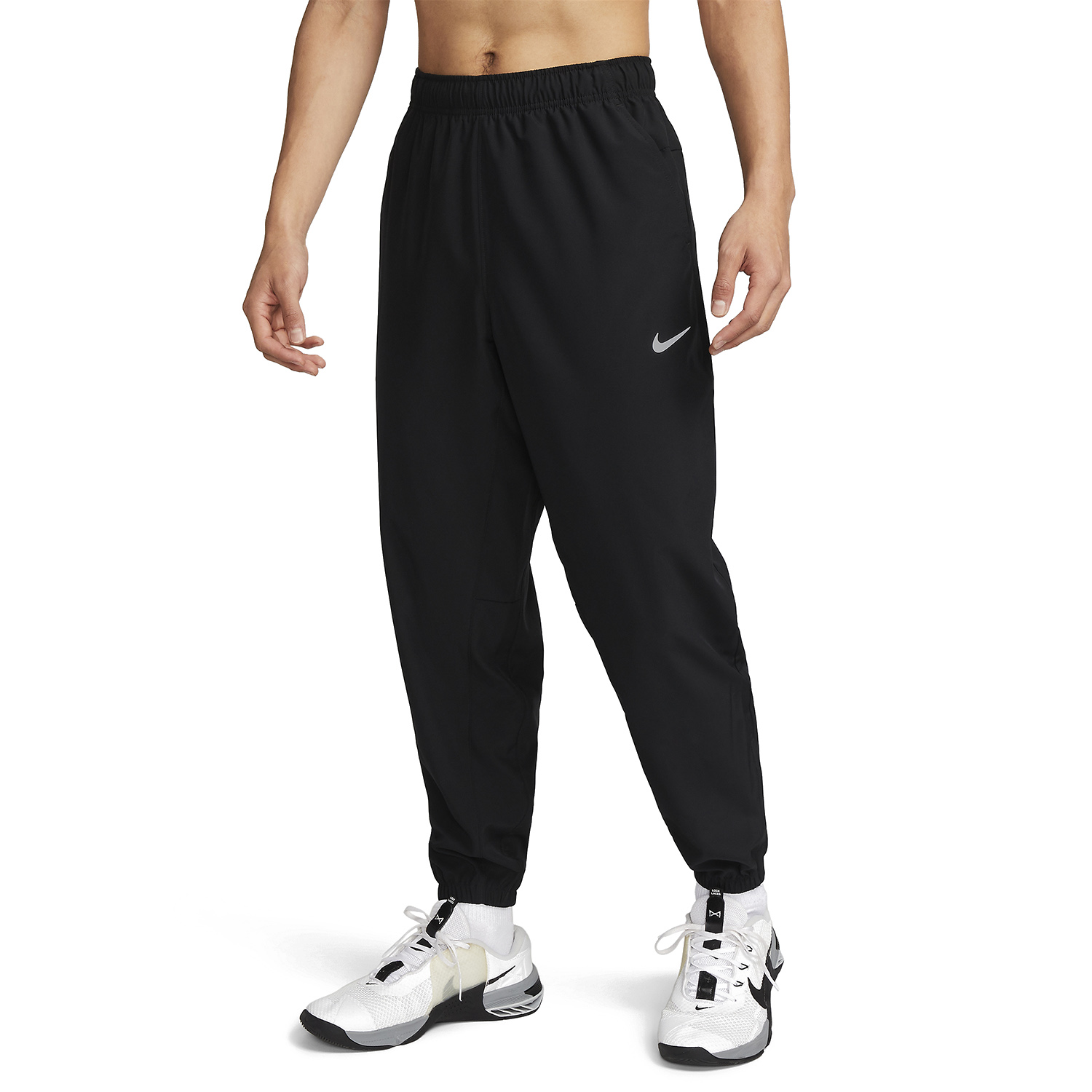 Nike Dri-FIT Form Pantaloni Black/Reflective Silver